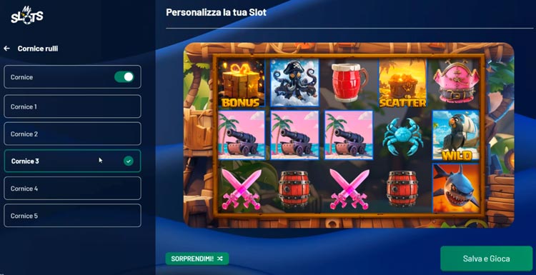 eurobet my slots - scelta dei simboli