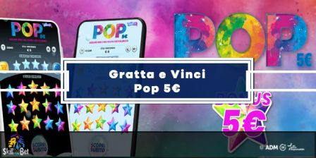 POP 5€, Nuovo Gratta e Vinci: Come Si Gioca e Quanto Si Vince